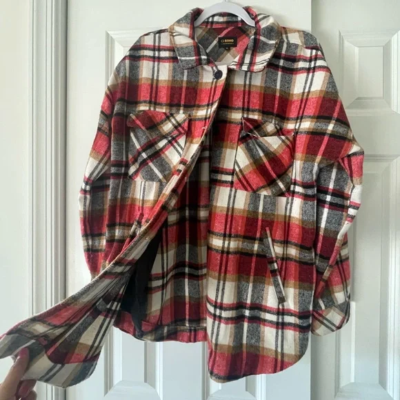 Oversized flannel jacket - Picture 2 of 2